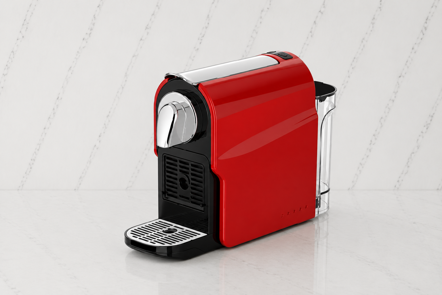 Red Capsule Coffee Machine