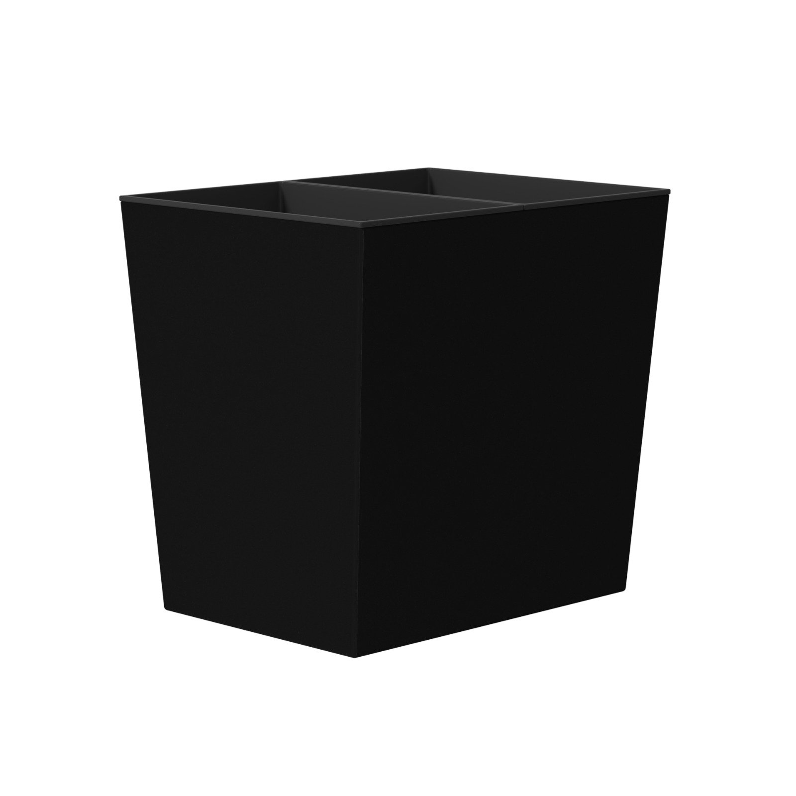 Open Top Recycling Bin – Black - Image 3