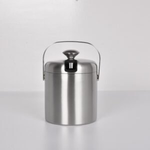 Ice Bucket – Stainless Steel with Tongs