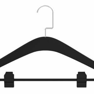 Hanger – Black with Trouser Clips